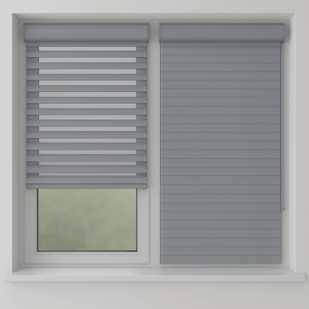 Trio Rolgordijnen Grijs