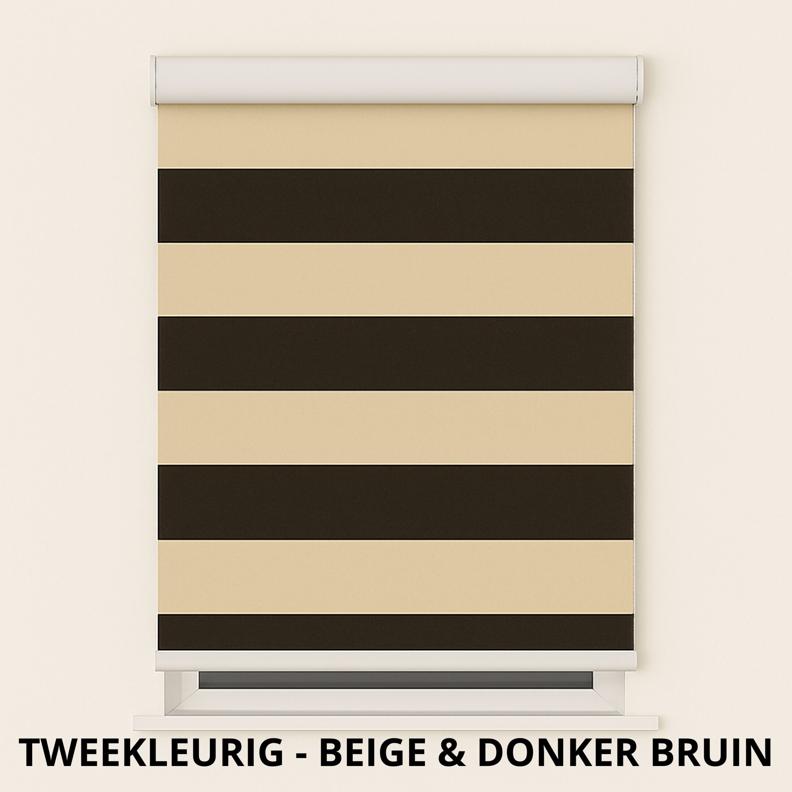 DAG9104 - TWEEKLEURIG BEIGE& DONKERBRUIN