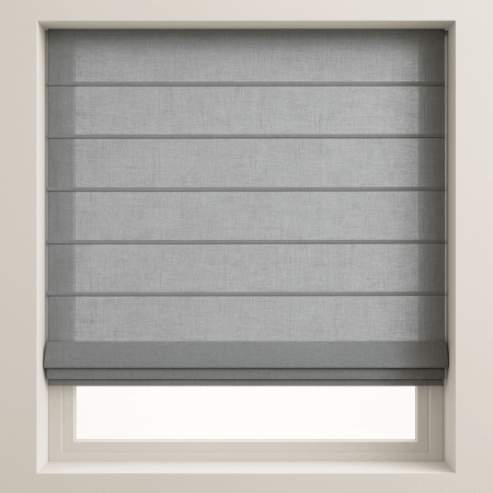 Grijs Linnenlook Lichtdoorlatende Vouw Rolgordijn C123-4